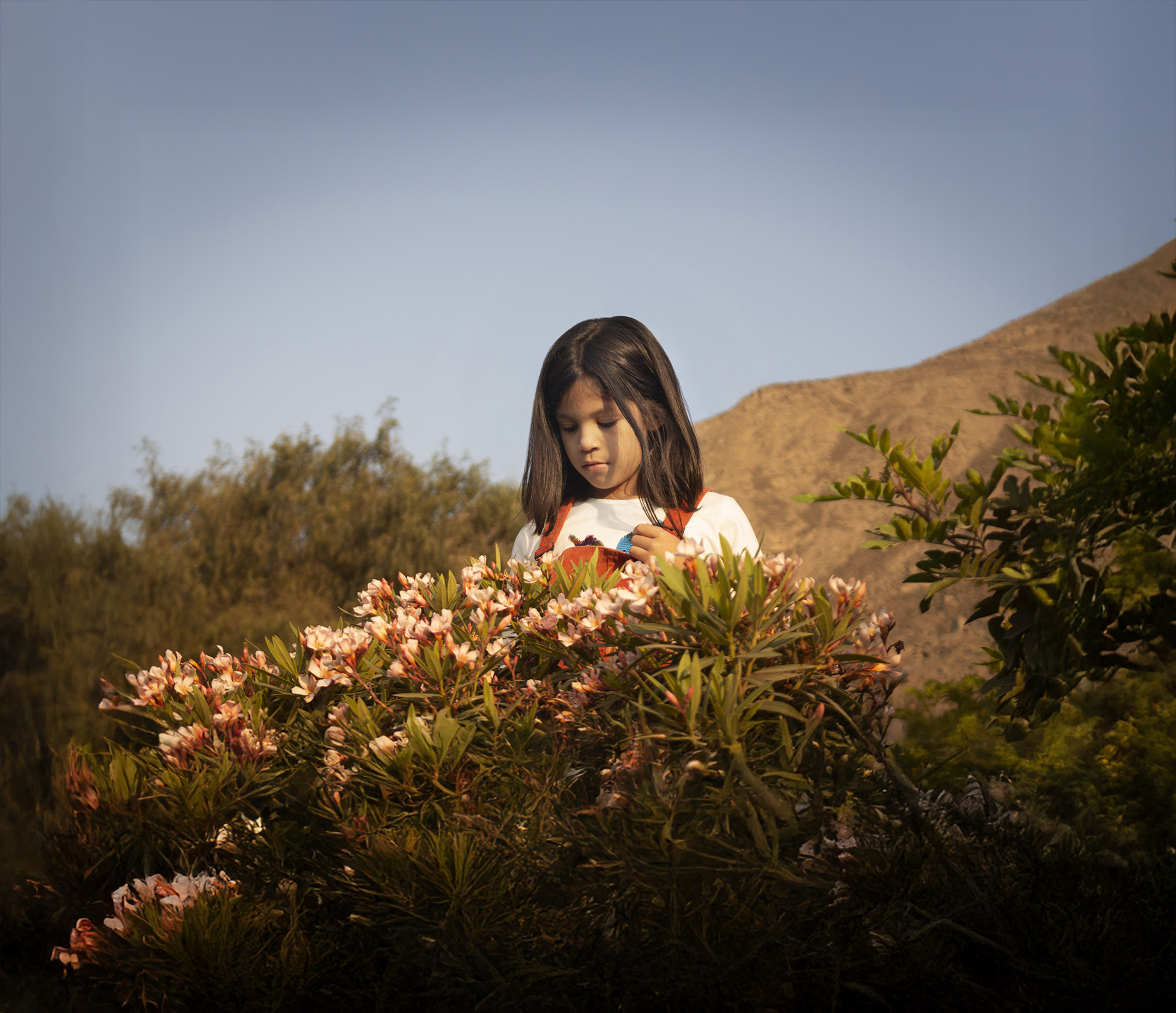 Smelling the flowers